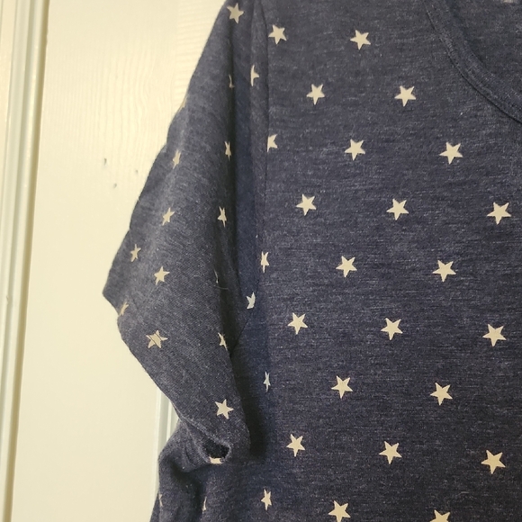 XL Old Navy Navy Blue And White Star Pattern Mini Dress - Picture 4 of 9